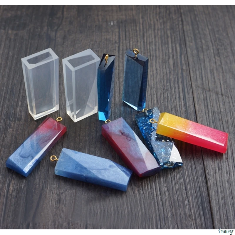 Transparent Liquid Silicone Mold DIY Resin Jewelry Pendant Necklace Mold Tools