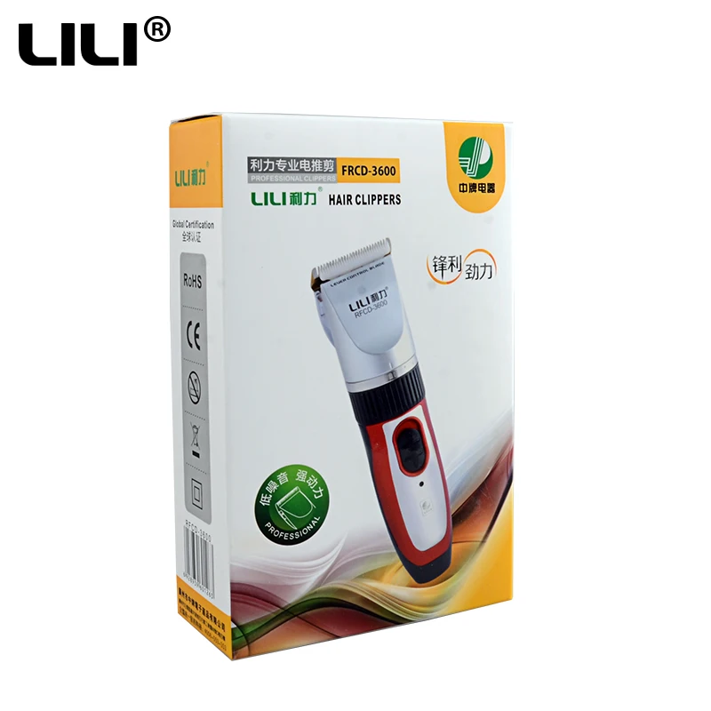 LILI Rechargeable Electric Haircut Machine For Man Professional Beard Hair Clipper Cordless Electric Hair Trimmer RFCD-3600