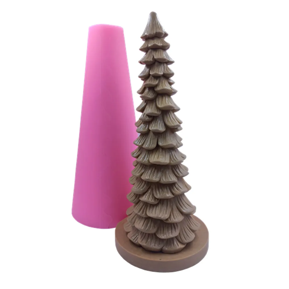 Big Size Christmas Tree Candle Mold Cake Mold Resin Craft Aromatherapy