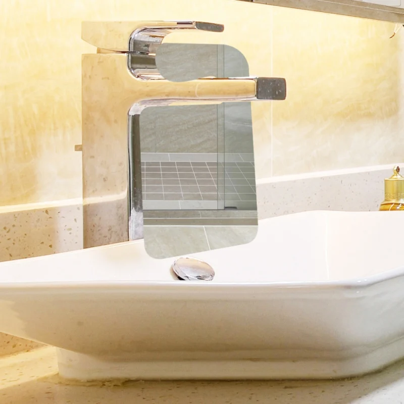Акриловое серебряное зеркало для бритья, противотуманное зеркало для душа, противотуманное зеркало для ванной, противотуманное зеркало для бритья для ванной