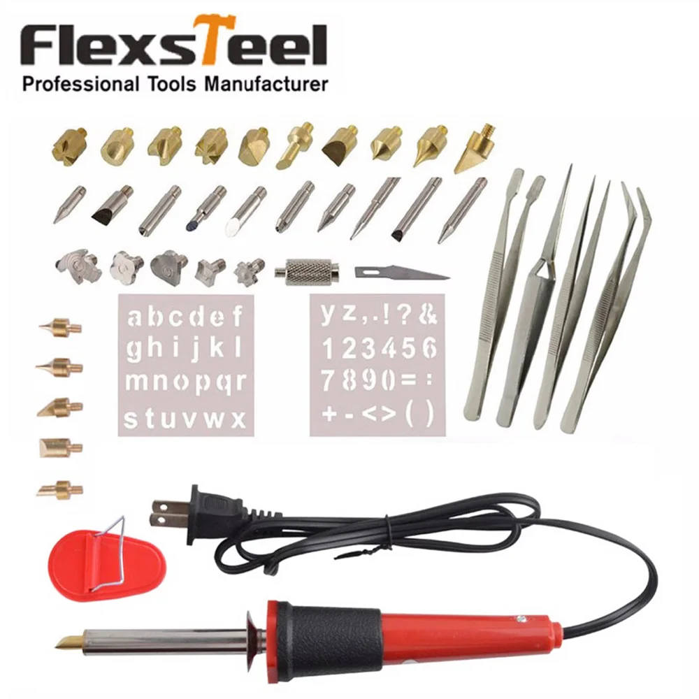 Buy 38PCS Electrical Wood Burning Soldering Iron Set