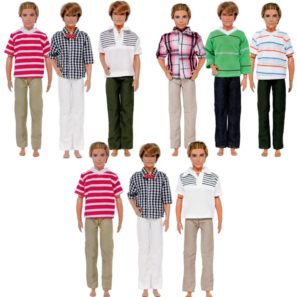3 Pcs/Lot Fashion Casual Men Outfits Mixed Style Stripe T Shirt ...