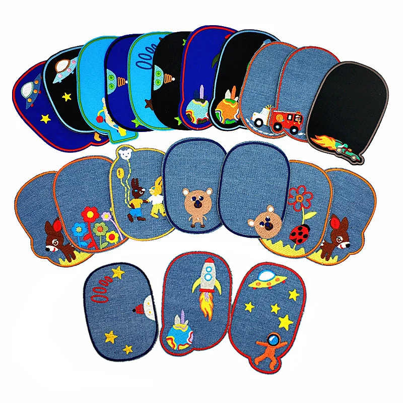 

Space flight Patches for Clothing Iron on Embroidered Sew Applique Cute Patch Fabric Badge Garment DIY Apparel Accessories-52