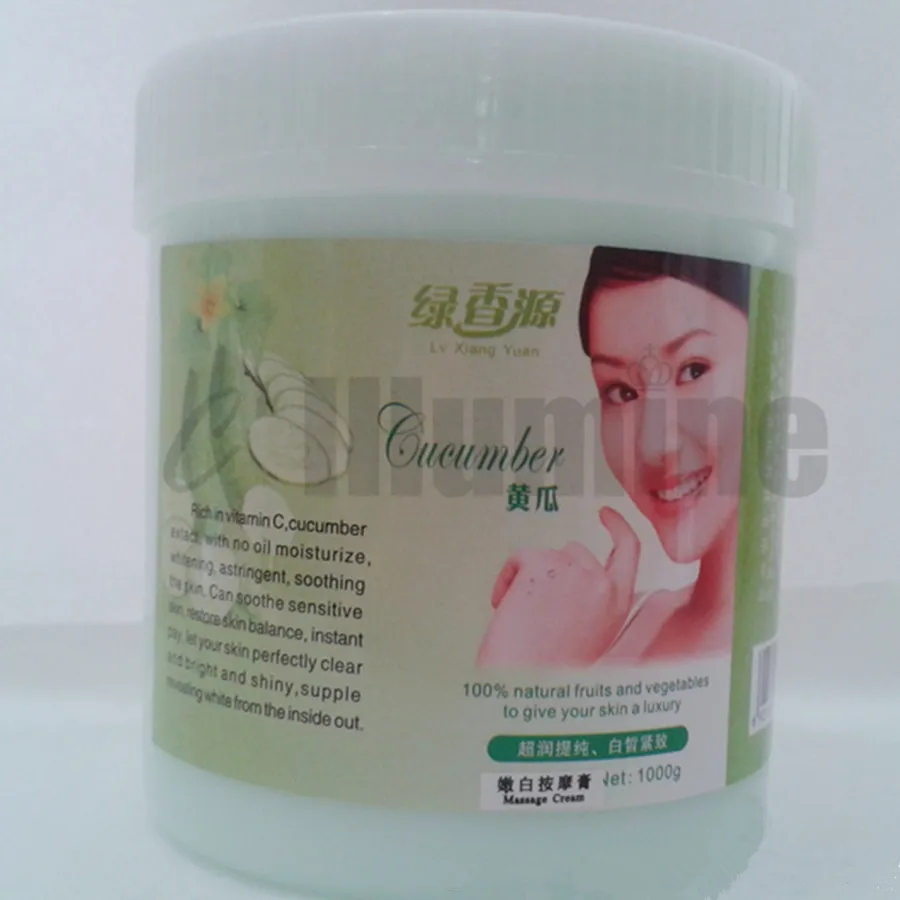 

1000G Cucumber Massage Cream with Vitamin C Moisturizing Skin Care Beauty Salon Series