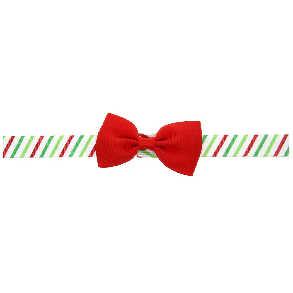 Дизайн милые банты повязки для девочек Детская повязка на голову рождественские аксессуары 160817 Прямая - Цвет: Красный