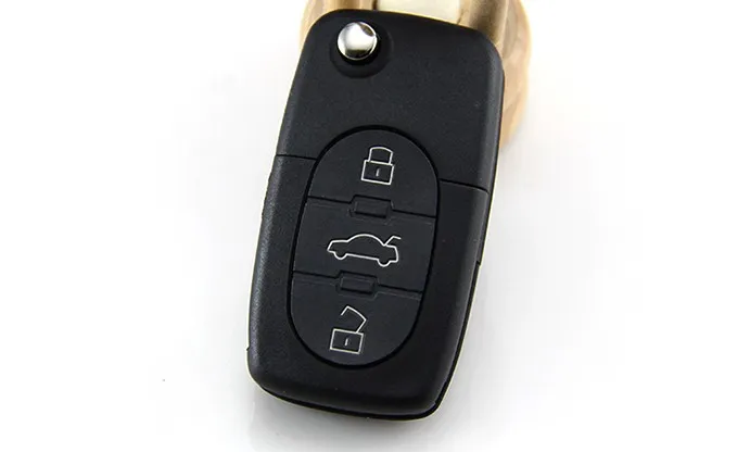 AUTEWODE 3 кнопки дистанционного ключа Shell подходит для Audi A2 A3 A4 A6 A8 TT Uncut брелок случай