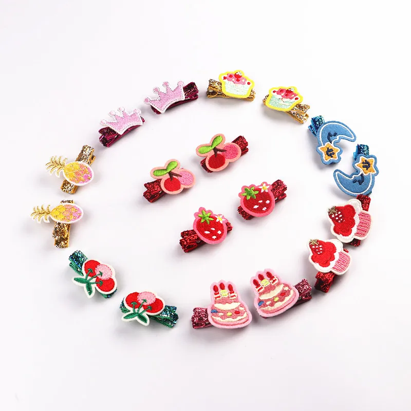 

2pcs/lot New Design Korean Cute Girls Hairpins Cartoon Animal Candy Hair Clips Child Barrette for Kids Hair Accessories