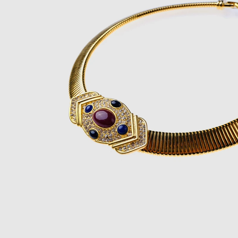 Бутик amorita змеиная цепочка винтажное Золотое ожерелье