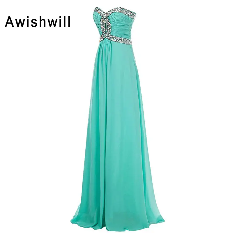 aqua long dress