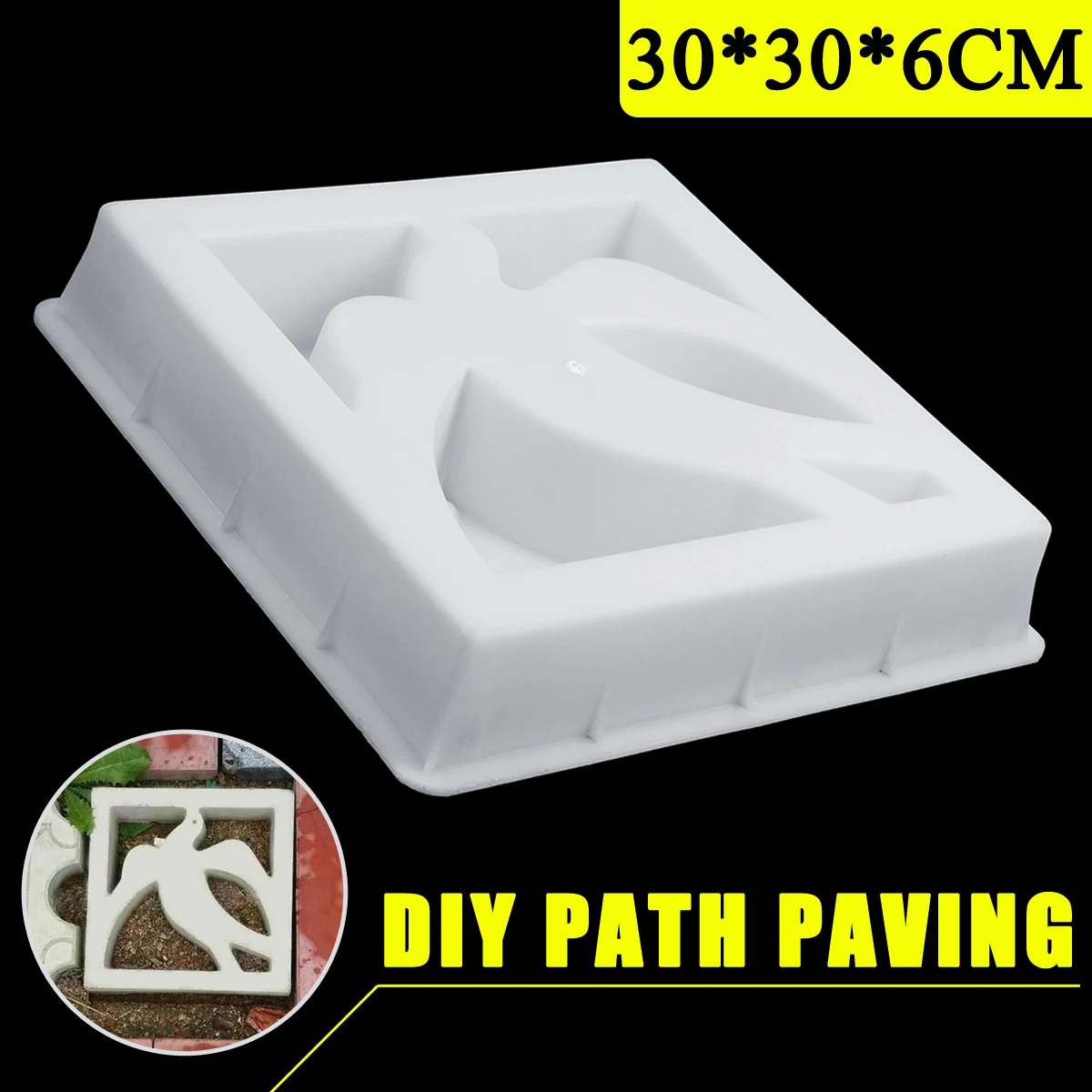 DIY садовая дорожка брусчатка мир форма в виде птицы открытый двор имитация