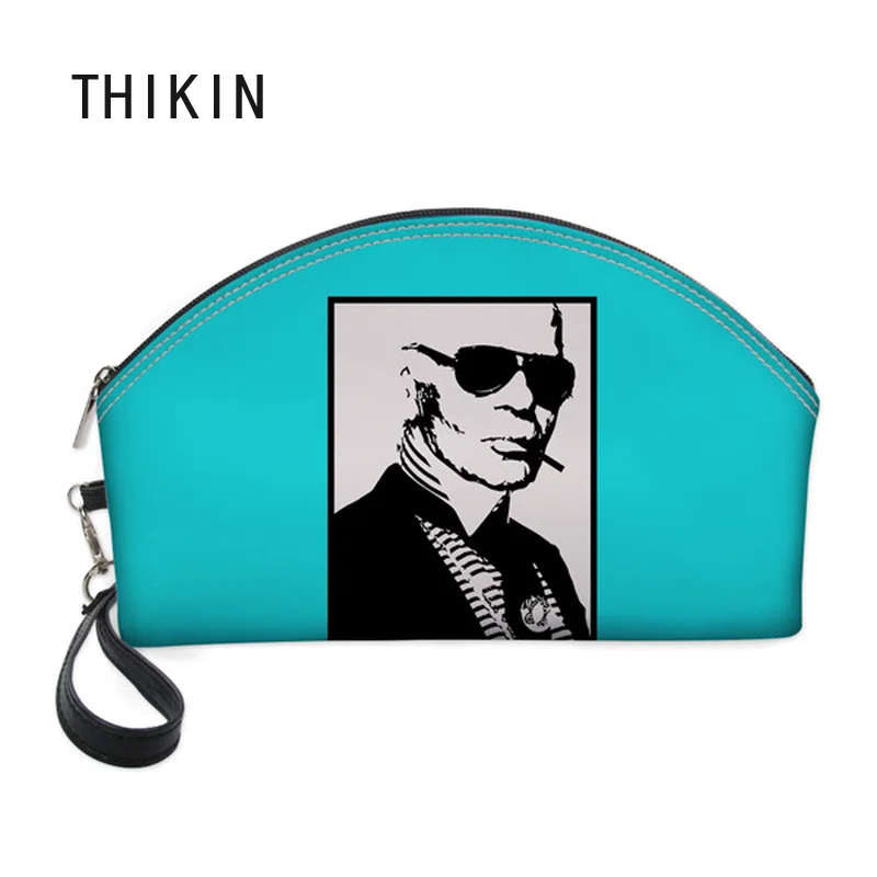THIKIN Fashion Vogue Karl Lagerfelds Cosmetic Bag 3D Printing Women Travel Make Up Toiletry Bags Makeup Handbag Organizer Case THIKIN Fashion Vogue Karl Lagerfelds Cosmetic Bag 3D Printing Women Travel Make Up Toiletry Bags Makeup Handbag Organizer Case