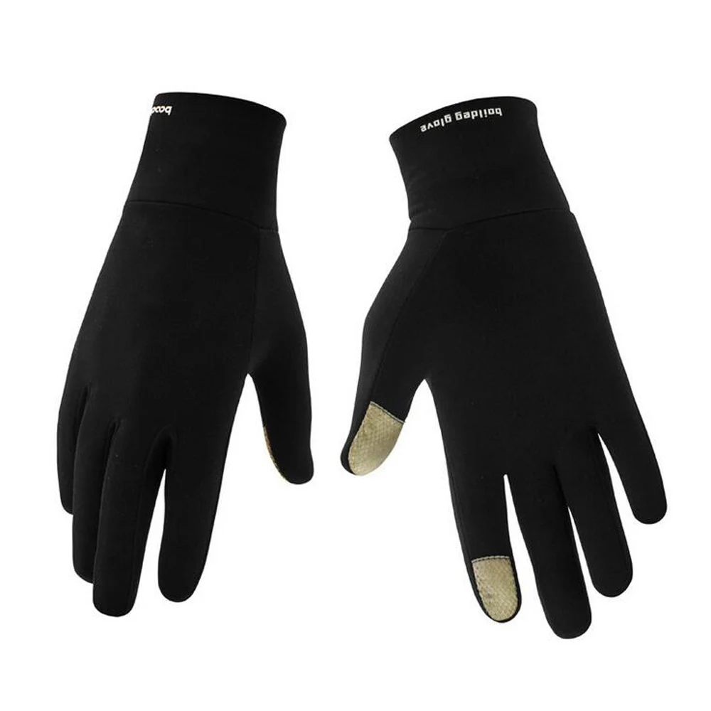 Зимние перчатки для велоспорта с сенсорным экраном, флисовые теплые спортивные велосипедные перчатки с полным пальцем, мотоциклетные велосипедные перчатки