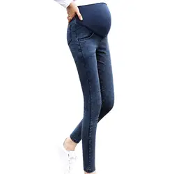 Для беременных и матерей после родов обтягивающие джинсы-скинни над брюками эластичные повседневные Карманы тонкие брюки женские модные