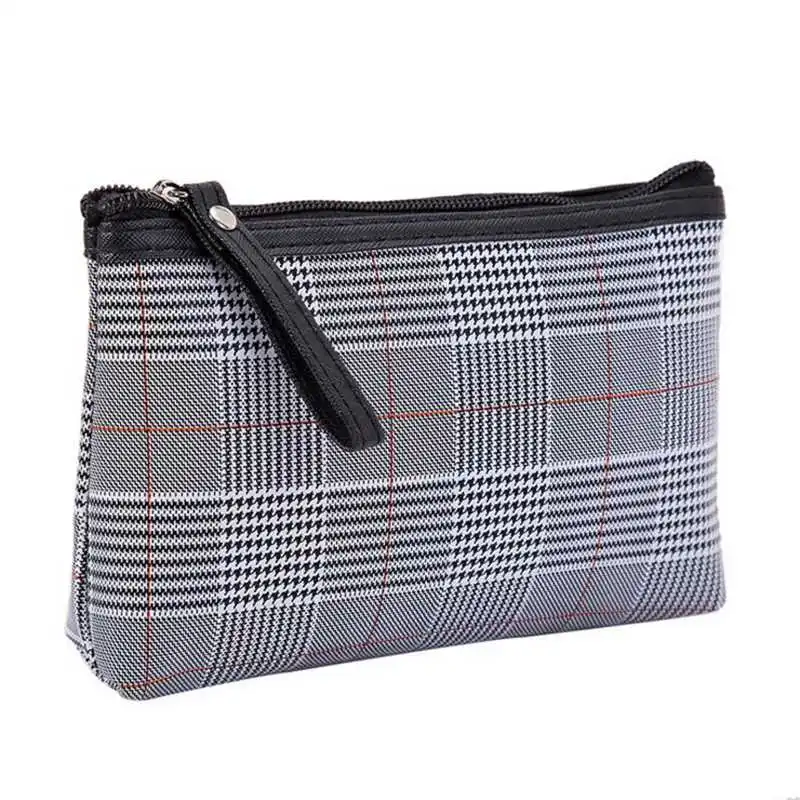 

Plaid England Women Cosmetic Bag Large Capacity Makeup Storage Beauty Zipper Bag Multifunction Women Make Up Organizer Case