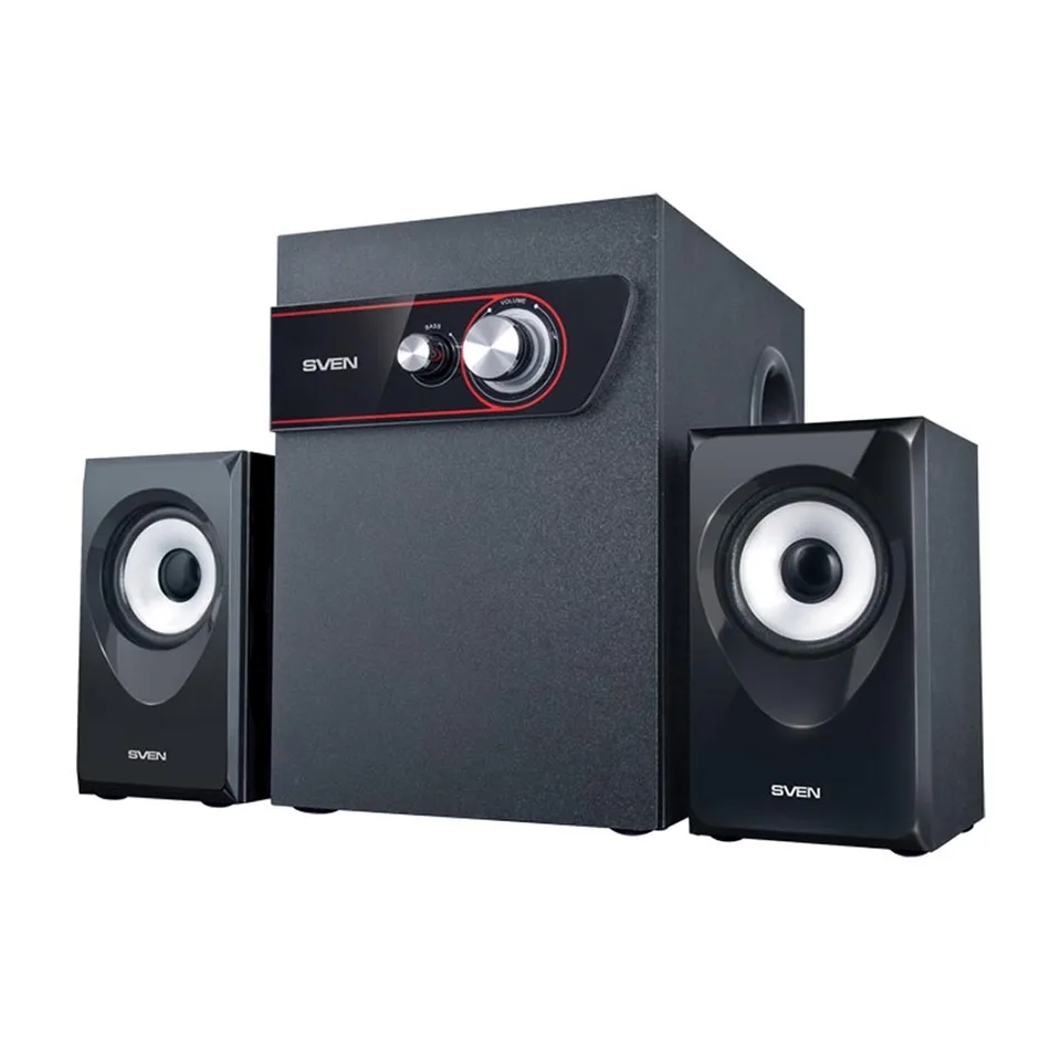 

Колонки 2.1 ( с сабвуфером) AC MS -305, черный (40 Вт, FM-тюнер, USB/SD, дисплей, ПДУ, Bluetooth)