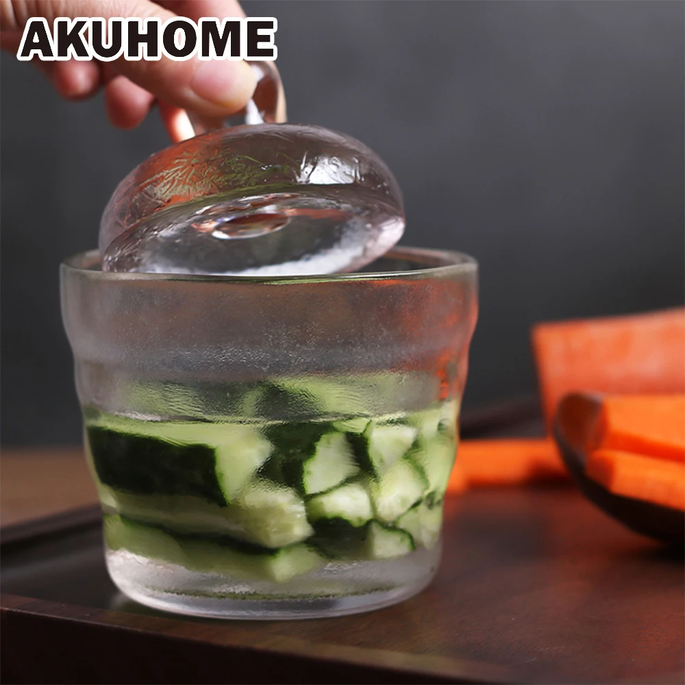 Frosted Glass Pickle Jar Thickening Crystal Clear Pickling Jar Japanese