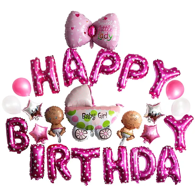 Aliexpress.com : Buy 2018 HAPPY BIRTHDAY Pinky&Mint cute balloon one