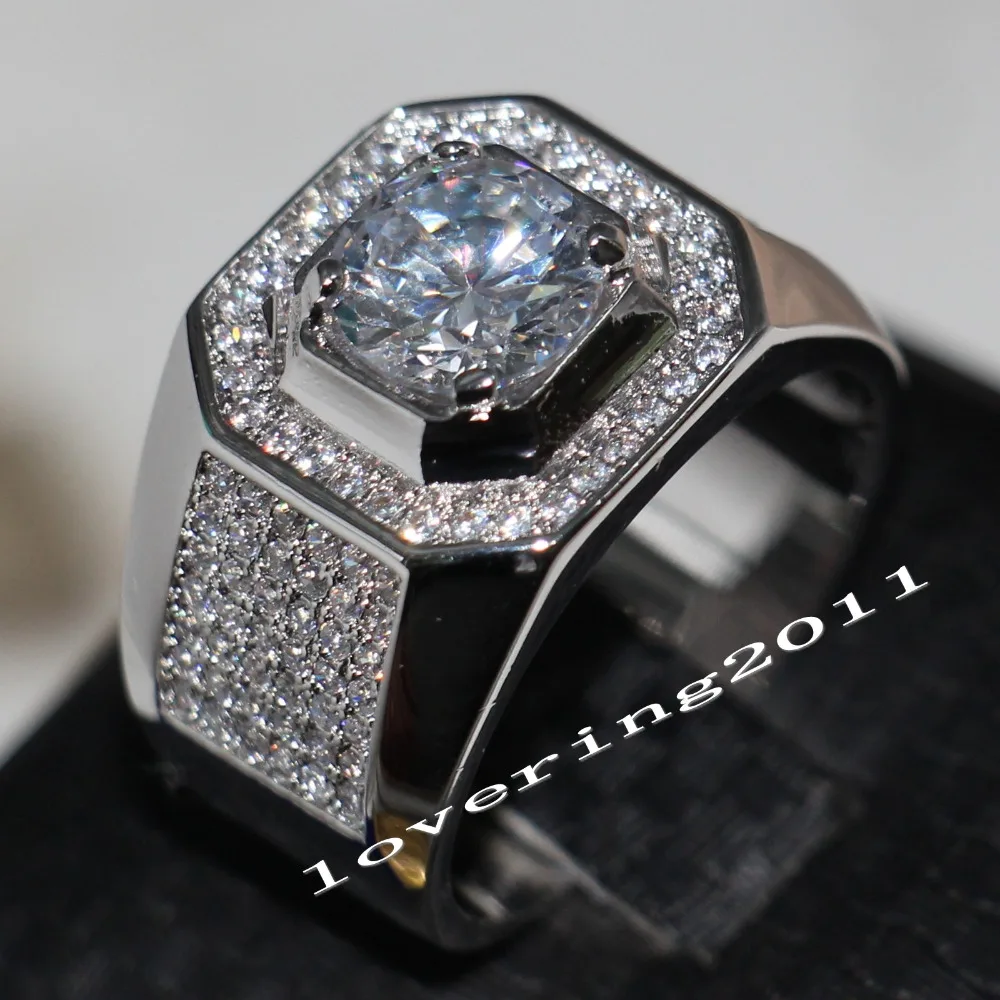 Choucong брендовые ювелирные изделия с камнем-солитером мужское кольцо ...