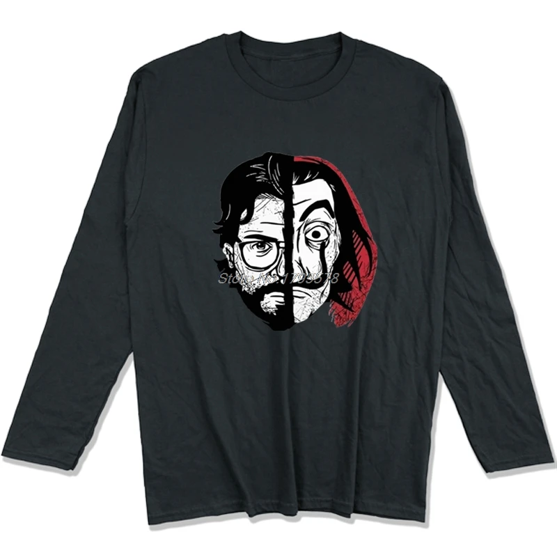 Футболка La Casa De Papel с надписью The House Of Paper Мужская хлопковая футболка длинным