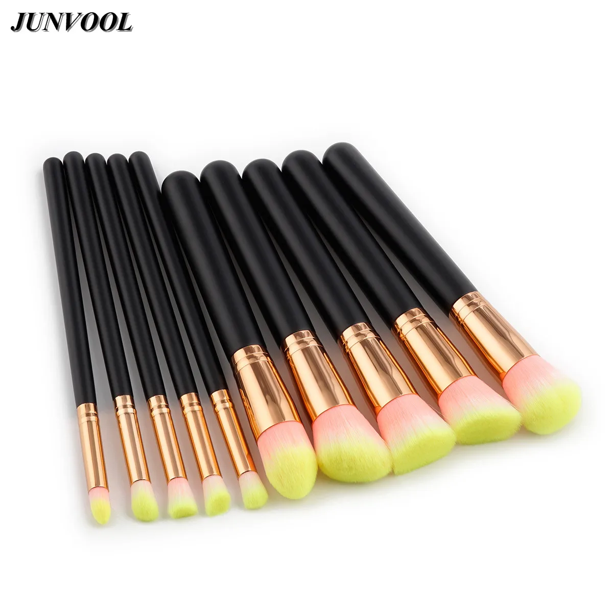 

Black Rose Gold Make Up Brushes Set Beauty Cosmetics Foundation Blending Brush for Makeup Tool Kit Professional DIY 10pcs/lot