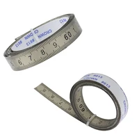 Ruban à mesurer sur rail à onglet, règle métrique auto-adhésive en acier inoxydable 1M-6M pour routeur sur rail en T, scie de Table, outil de travail du bois 3