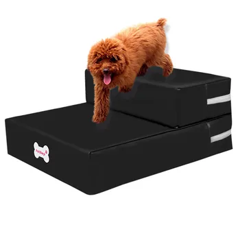 

Creative shape Waterproof Leather Foldable Pet Stairs Detachable Pet Bed Cat Dog Ramp 2 Steps Popular Pet Dog Cat Funny Dog Toy