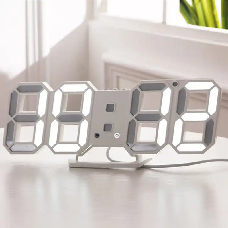Оригинальные Современные настенные часы цифровые 3d Led настольные 12/24 часов
