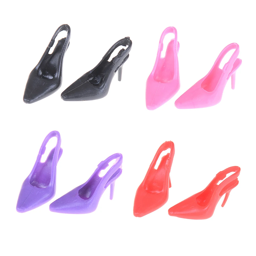 US $0.58 30% OFF|1Pair High Heel Evening Party Wear Shoes For BJD Doll Clothes Dress Accessories Kids Gift 4 Colors in Dolls Accessories from Toys & China Kids role play dress set light up toy high heel shoes