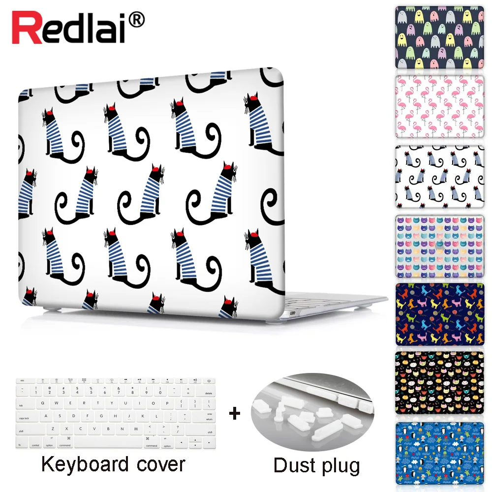 

Redlai Flamingo pattern Case For Macbook Air Pro 11 13 15 Retina 13 Case For MacBook Pro 13 15 Touch Bar A1706 A1707