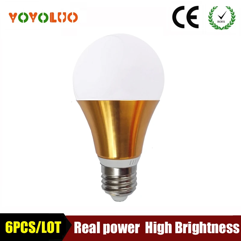 Светодиодная лампа [YOYOLUO] 6 шт./лот E27 3 Вт 5 7 9 12 220 В|led bulb e27|led e27 3wled |