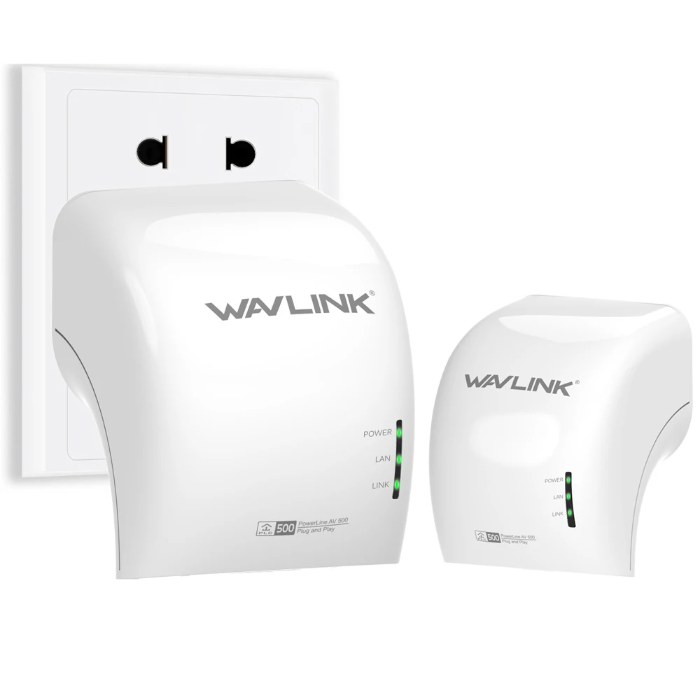 1 пара Wavlink 500Mbp сетевой адаптер Powerline высокоскоростной Беспроводной wifi Удлинитель