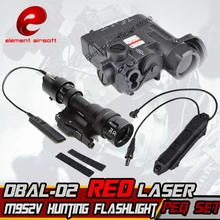 Элемент M952V Охота фонарик ИК лазерной светодиодный фонарик факел DBAL-D2 ИК лазерный двойная Управление переключатель тактическое оружие огни