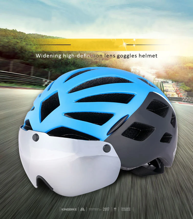 KINGBIKE велосипедный шлем Велоспорт Сверхлегкий шлем Intergrally-Molded MTB шоссейный дышащий велосипедный шлем безопасности с Магнитные очки