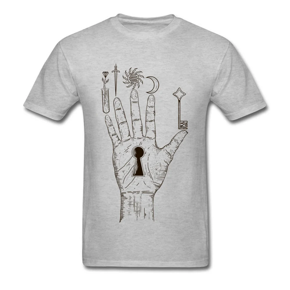 100% Cotton Boy Short Sleeve Alchemy palm Tshirts Fitness Tight Tees Newest comfortable O Neck Tee-Shirts Free Shipping Alchemy palm grey