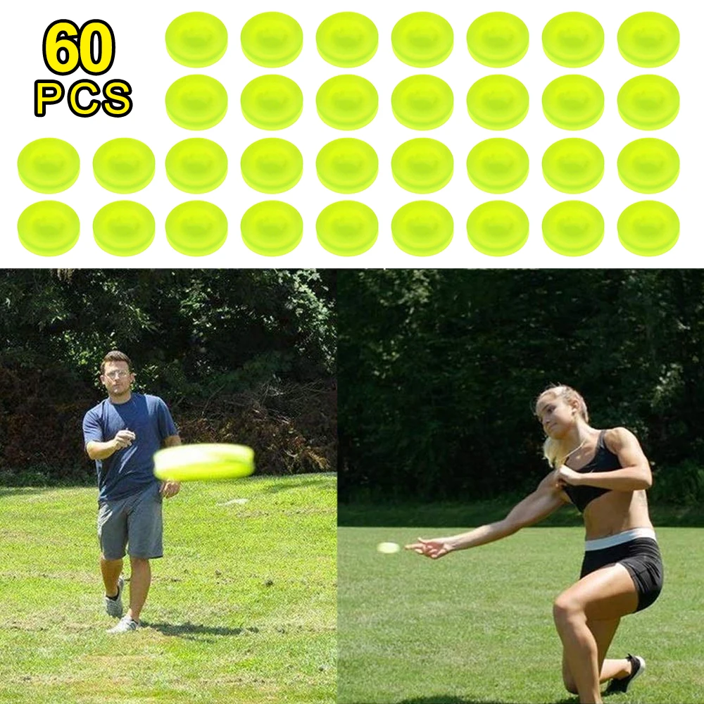 

60pcs Mini Pocket Flexible Silicone Flying Disc Soft Spin In Catching Game The New Way To Play Fingertip Toy