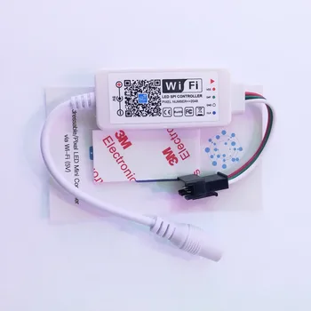 

DC5V DC12-24V Magic Home LED SPI Controller Addressable 2048 Pixel Mini WiFi Controller For WS2811 SK6812 WS2812B LED Strip