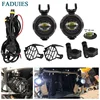 FADUIES E9 2 Pièces LED Auxiliaire Spot Conduite Lumière + 2Psc Protection + 1Psc Câblage D'interrupteur Pour BMW Moto R1200GS F800GS ► Photo 1/6