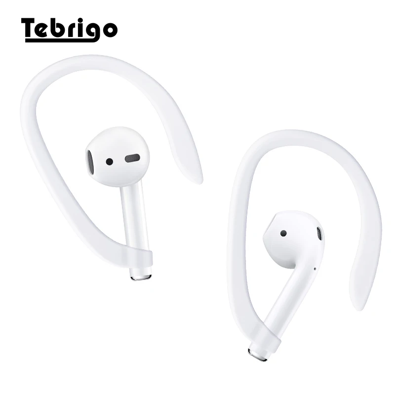 Protective Earhooks Holder Soft Silicone Antislip Ear Cover Hook Earbuds Tips Earphone Silicone Case for AirPods Apple