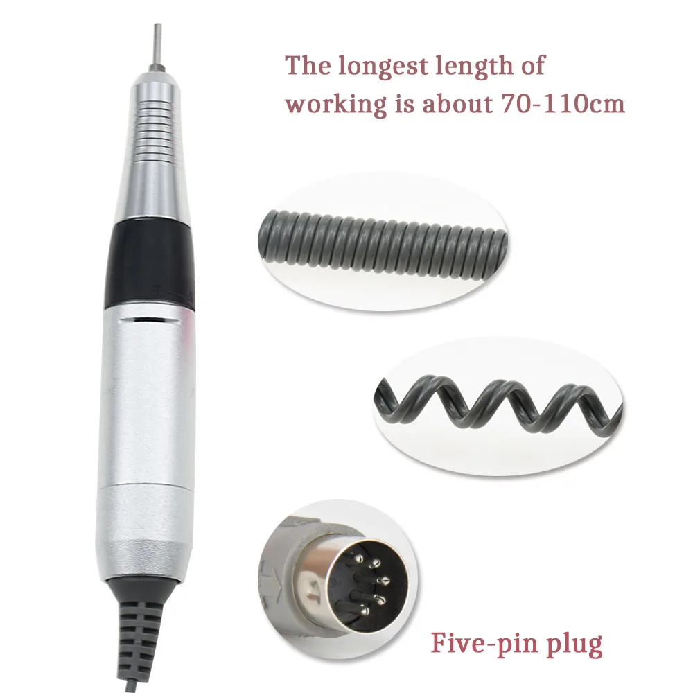 30000 об/мин машинка для сверления ногтей ручка наконечника для электрического маникюрного сверла аксессуары инструменты для дизайна ногтей четыре цвета на выбор