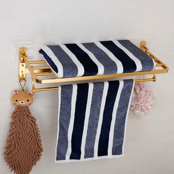 

Towel rack molding folding rotation Kitchen and bathroom double layer anti-impact rust bearing heavy towel rack lo8251146