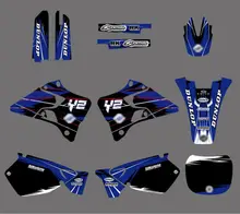Графические и Фоновые наклейки, наборы наклеек для Yamaha YZ125 YZ250 1996 1997 1998 1999 2000 2001 YZ 125 250