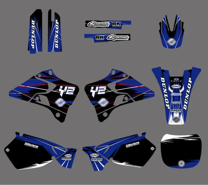Graphics Backgrounds Decals Stickers Kits For Yamaha Yz125 Yz250 1996 1997 1998 1999 2000 2001 Yz 125 250 Sticker Kit Yz 125yz 125 250 Aliexpress