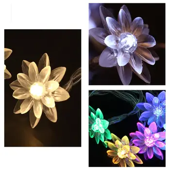 

10pcs/20pcs LED Decorative Lights Lotus Shape Christmas Xmas Tree Lights Wedding LED