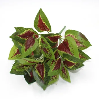 

Home Garden Decoration 7 Forks Net Leaf Artificial Plants Green Grass Tress Silk Fake Flowers Simulation Plant Wall Material