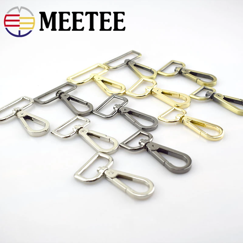 4 шт. Meetee багажная Пряжка 16/20/26/32/38 мм сумки на ремешке с металлическими застежками