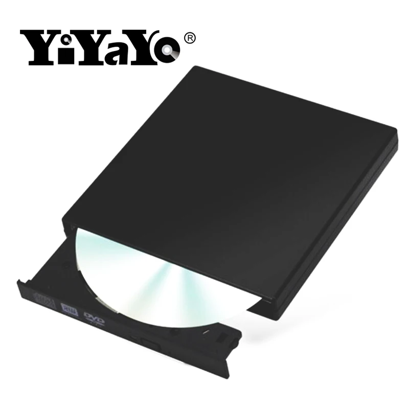 YiYaYo Внешний USB 2,0 DVD RW CD привод писатель горелка компакт-дисков/Встроенная память плеер тонкий НЧ-динамик, Bluetooth для WINDOWS XP/7/8/10 Mac ноутбука