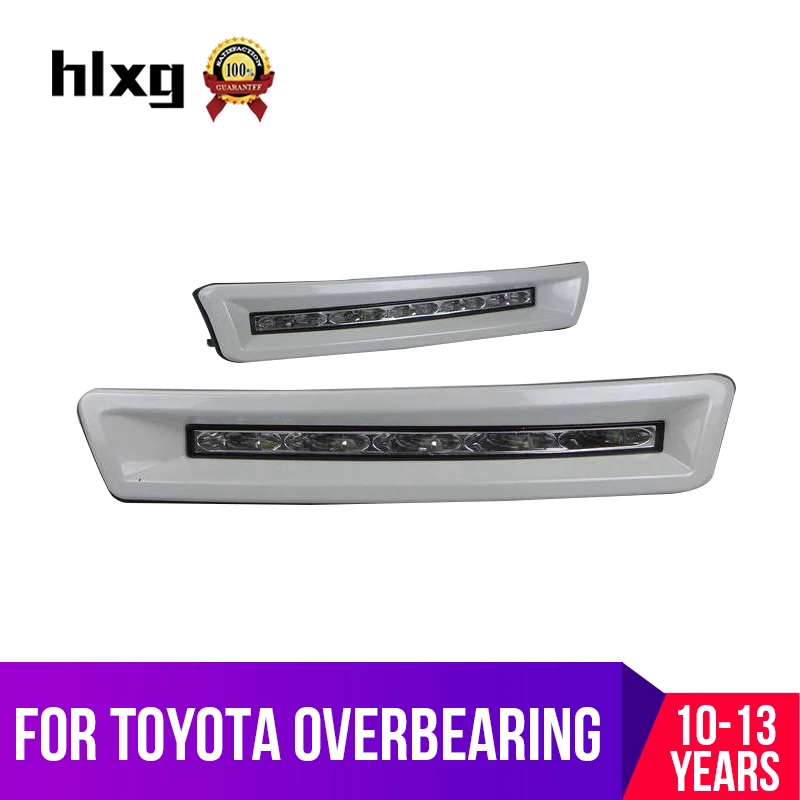 Hlxg светодиодный дневные ходовые огни дневного света для Toyota Land Cruiser Prado 2700 4000 FJ150