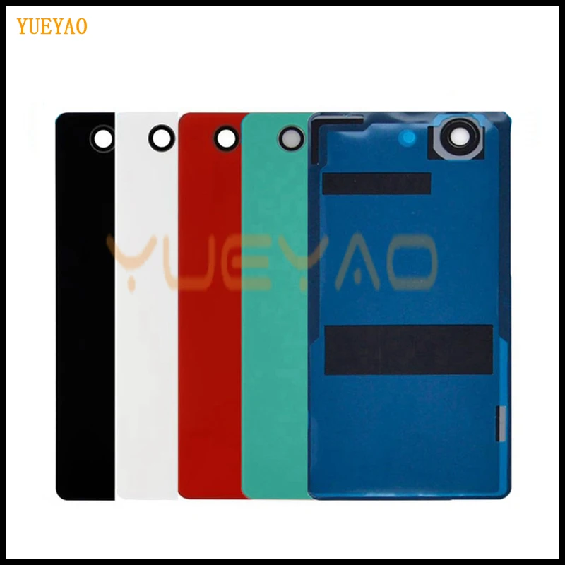 

YUYEAO Rear Door Battery Cover for Sony Xperia Z3 Compact back Glass Z3 Mini M55W Battery Door Glass Housing Cover