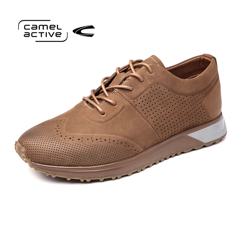 camel color flat shoes