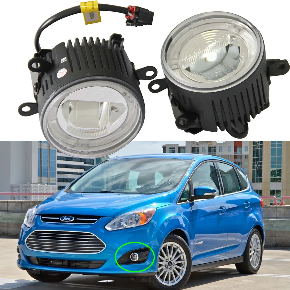 2 шт. светодиодные противотуманные фары DRL Для FORD TRANSIT TOURNEO Mustang FALCON C Max Explorer Canbus
